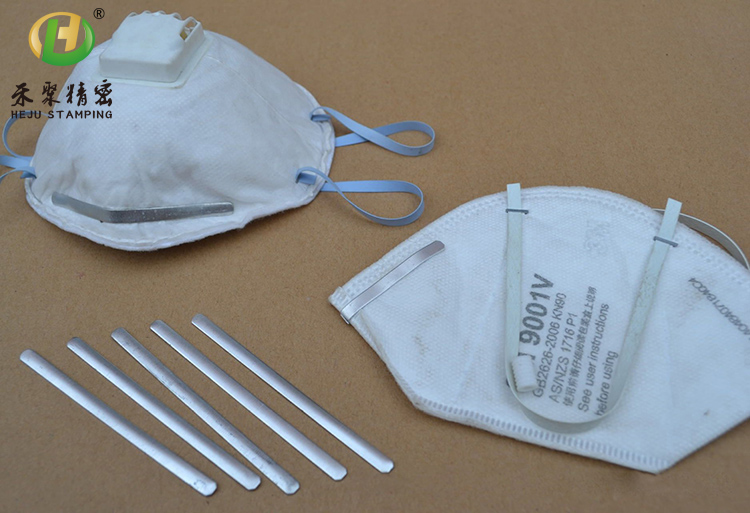 杯型口罩鼻梁條、N95口罩鋁條、粘貼牢 不脫膠、日產量2萬k